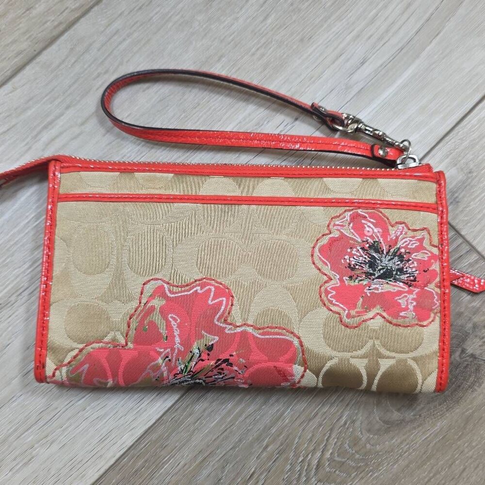 Coach Poppy Placed Flower Glam Tote Floral Sequin Shoulder Bag K1182-19029 - Picture 15 of 16